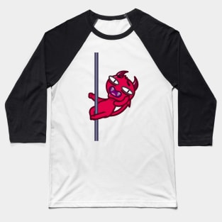 Pole dancing Red Devil Baseball T-Shirt